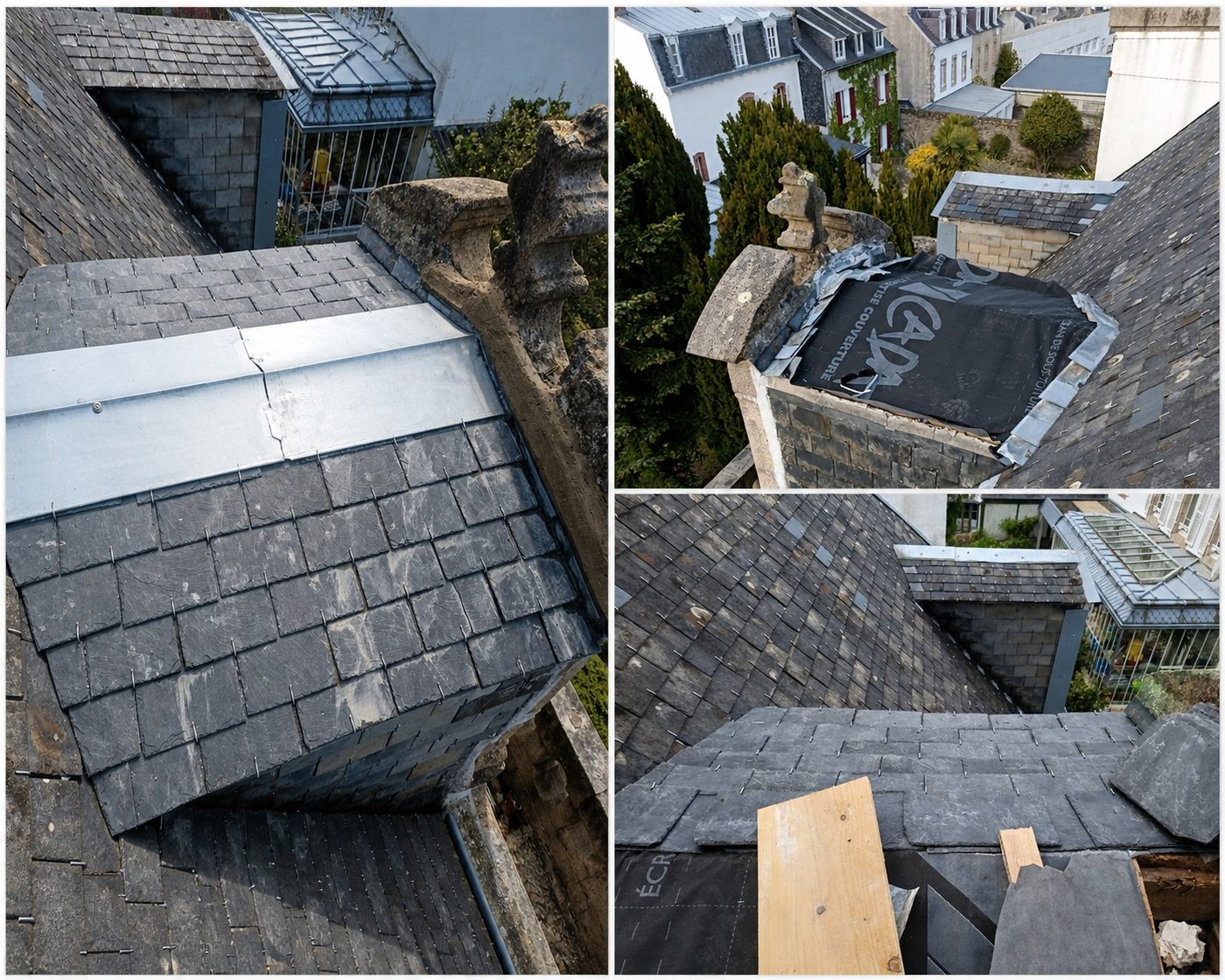 Rénovation de couverture ardoise et zinguerie